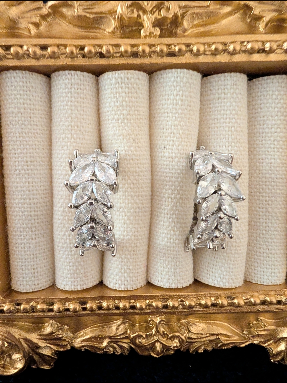 Marquise Cluster CZ Cubic Zirconia Earrings